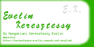 evelin keresztessy business card